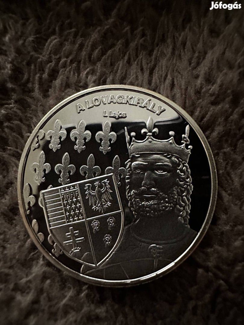 Nemzetünk nagyjai - pp I. Lajos 10g színezüst érme