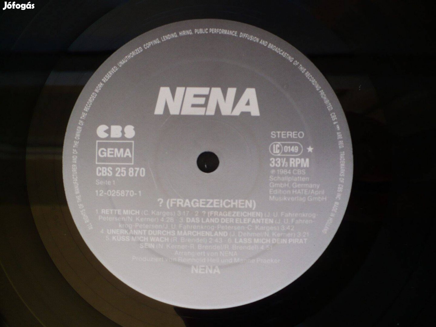 Nena: Fragezeichen (holland nyomású LP)