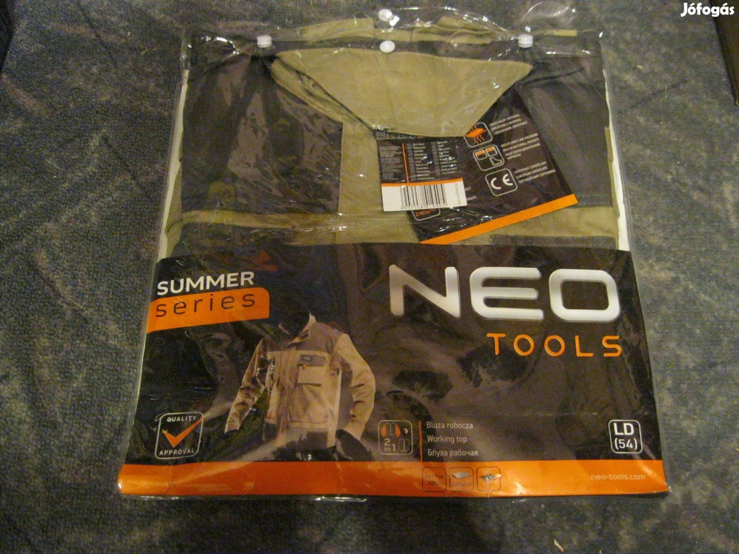 Neo Tools 2in1 munkáskabát munkásdzseki nyári dzseki LD méret 54-es