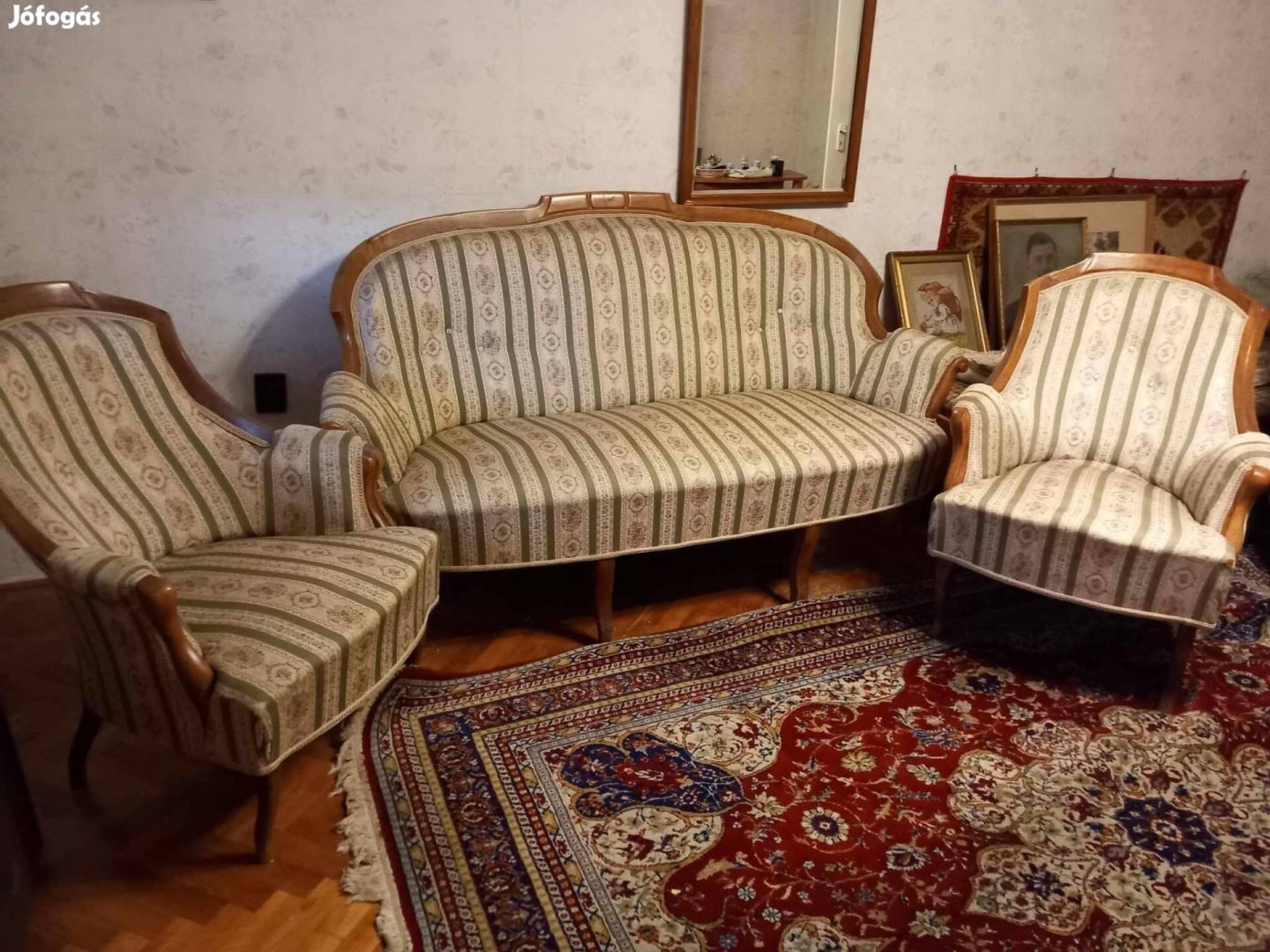 Neo- Barokk kanapé és két fotel Eladó
