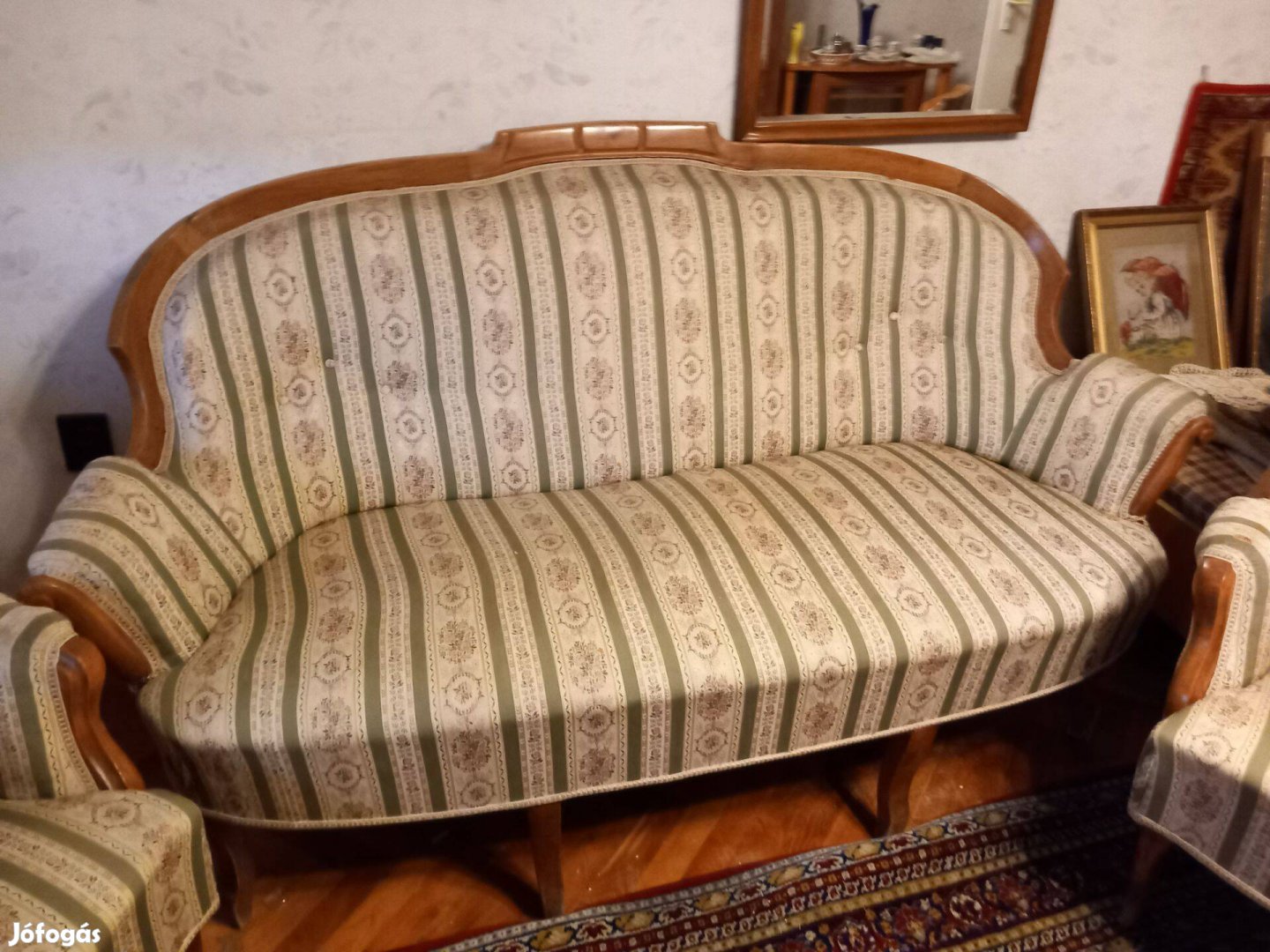 Neobarokk kanapé + 2 db fotel eladó