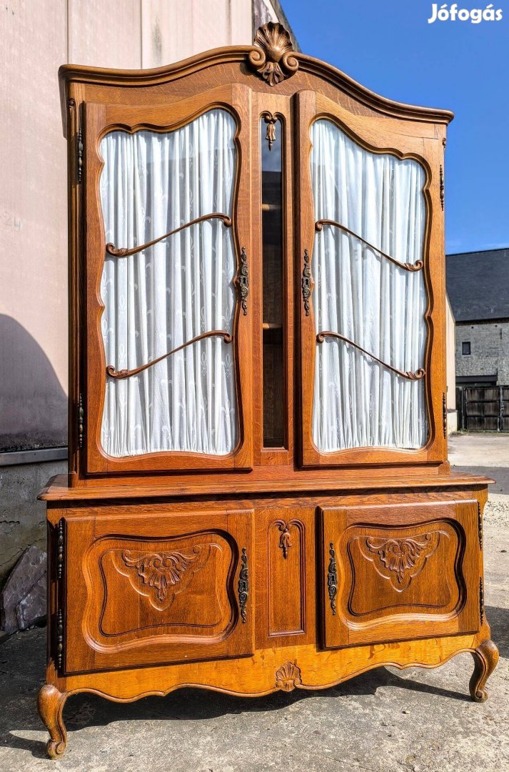 Neobarokk vitrin,könyvszekrény