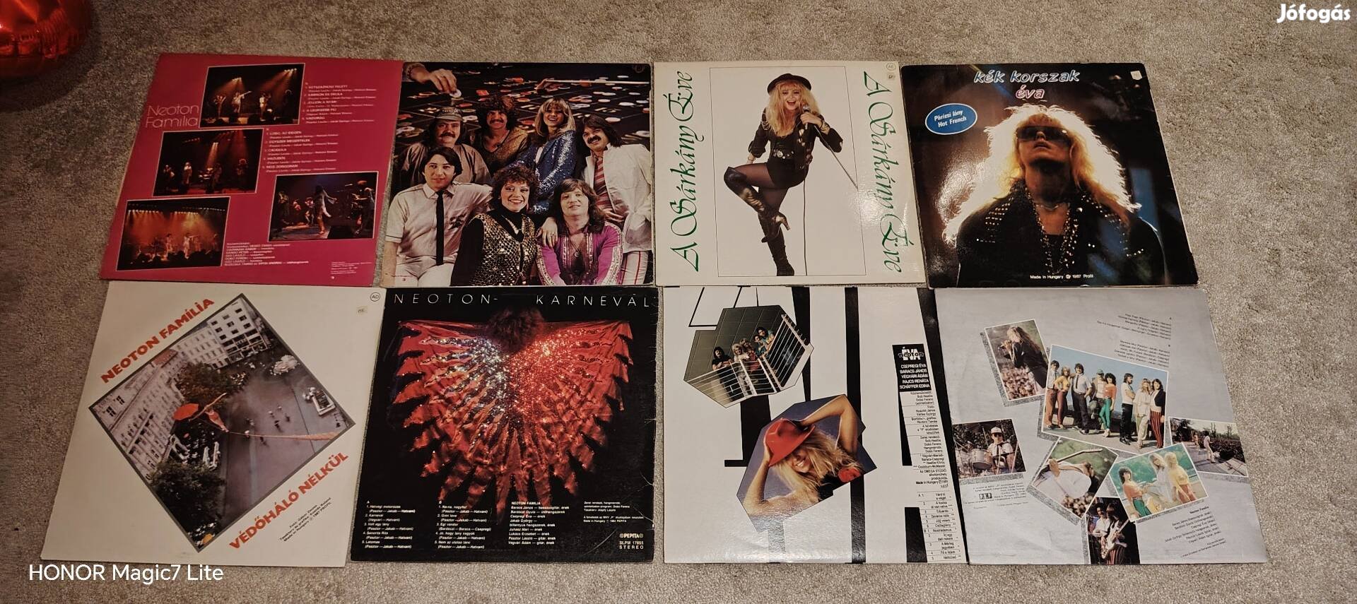Neoton família 8db bakelit lemez
