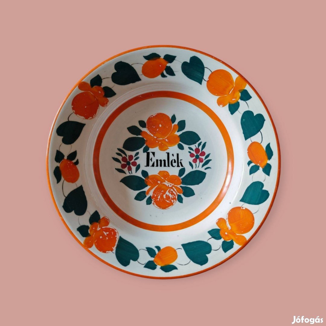 Népi porcelán falitányér