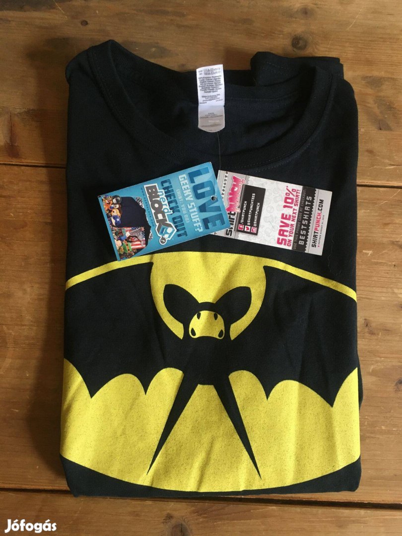 Nerdblock limitált kiadású Batman Pokemon póló Zubatman új címkés M