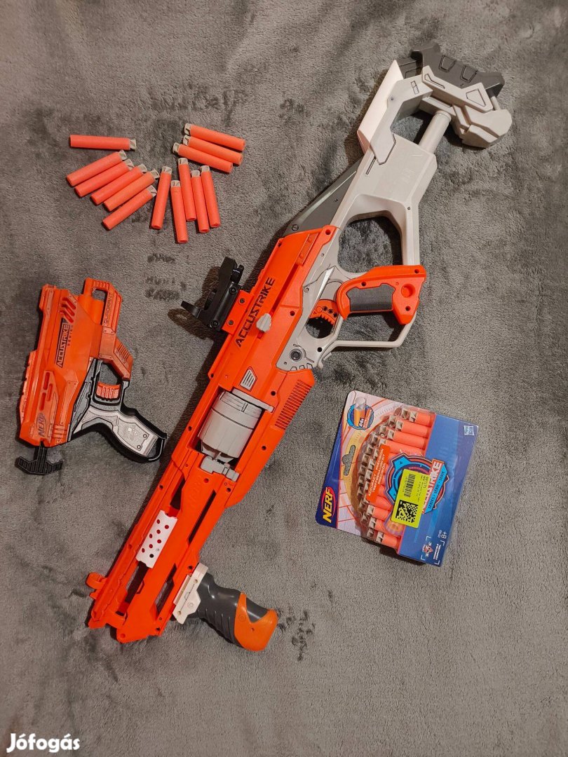 Nerf Alphahawk + Quadrant fegyrerek, lőszer, kiegészítők egyben