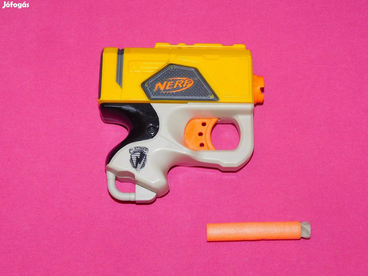 Nerf N-Strike szivacslövedékes mini játékpisztoly, 12 cm