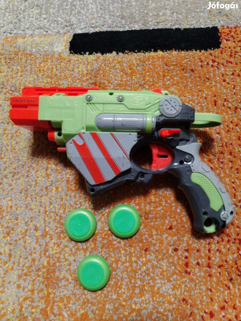 Nerf Proton szivacs korong kilövő játék pisztoly 
