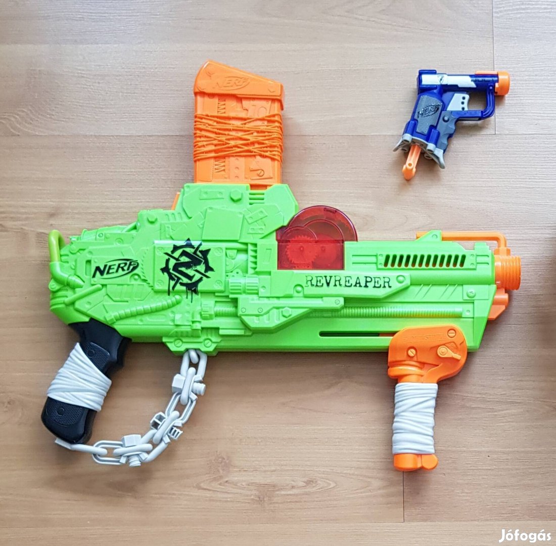 Nerf Zombie Strike Revreaper szivacslövő + Nerf Jolt pisztoly