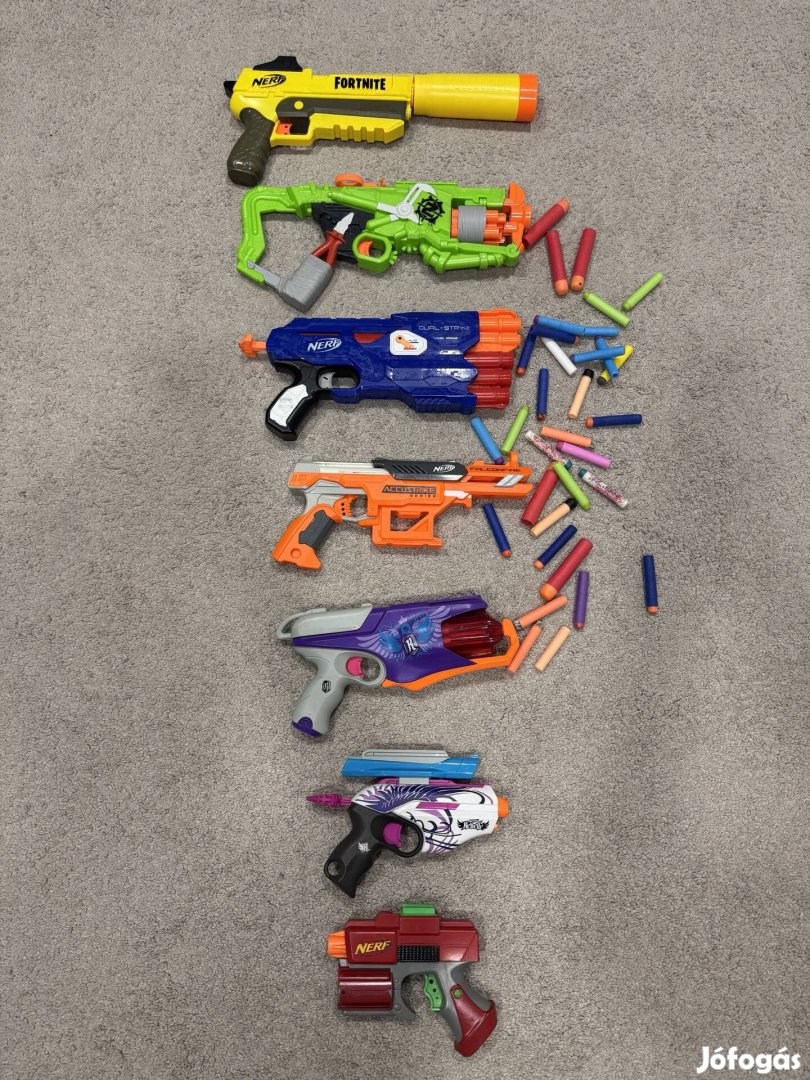 Nerf szivacs lövő fegyverek