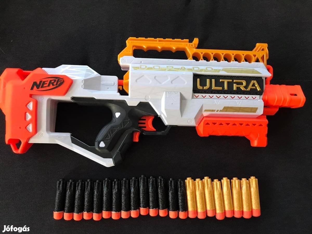 Nerf ultra dorado töltényekkel