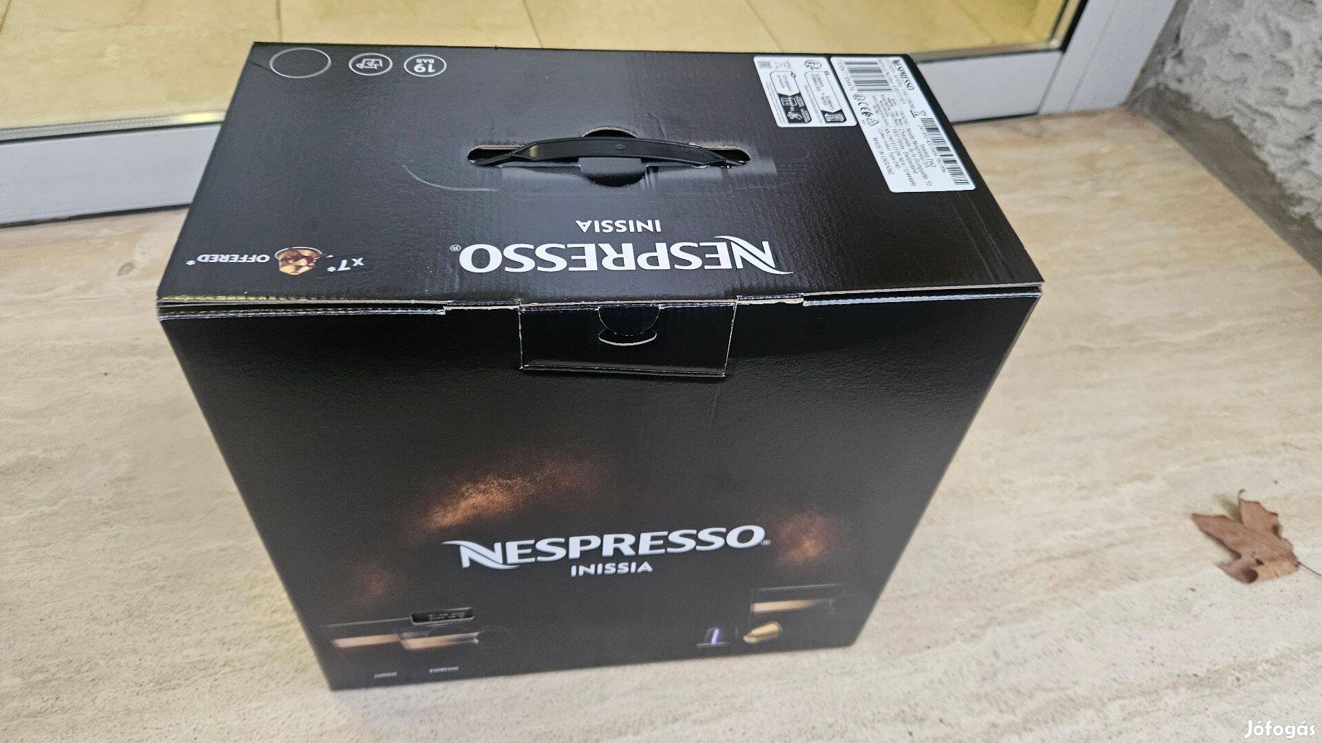 Nespresso Inssinia új 2 év garis bontatlan fekete kávé gép kapszola