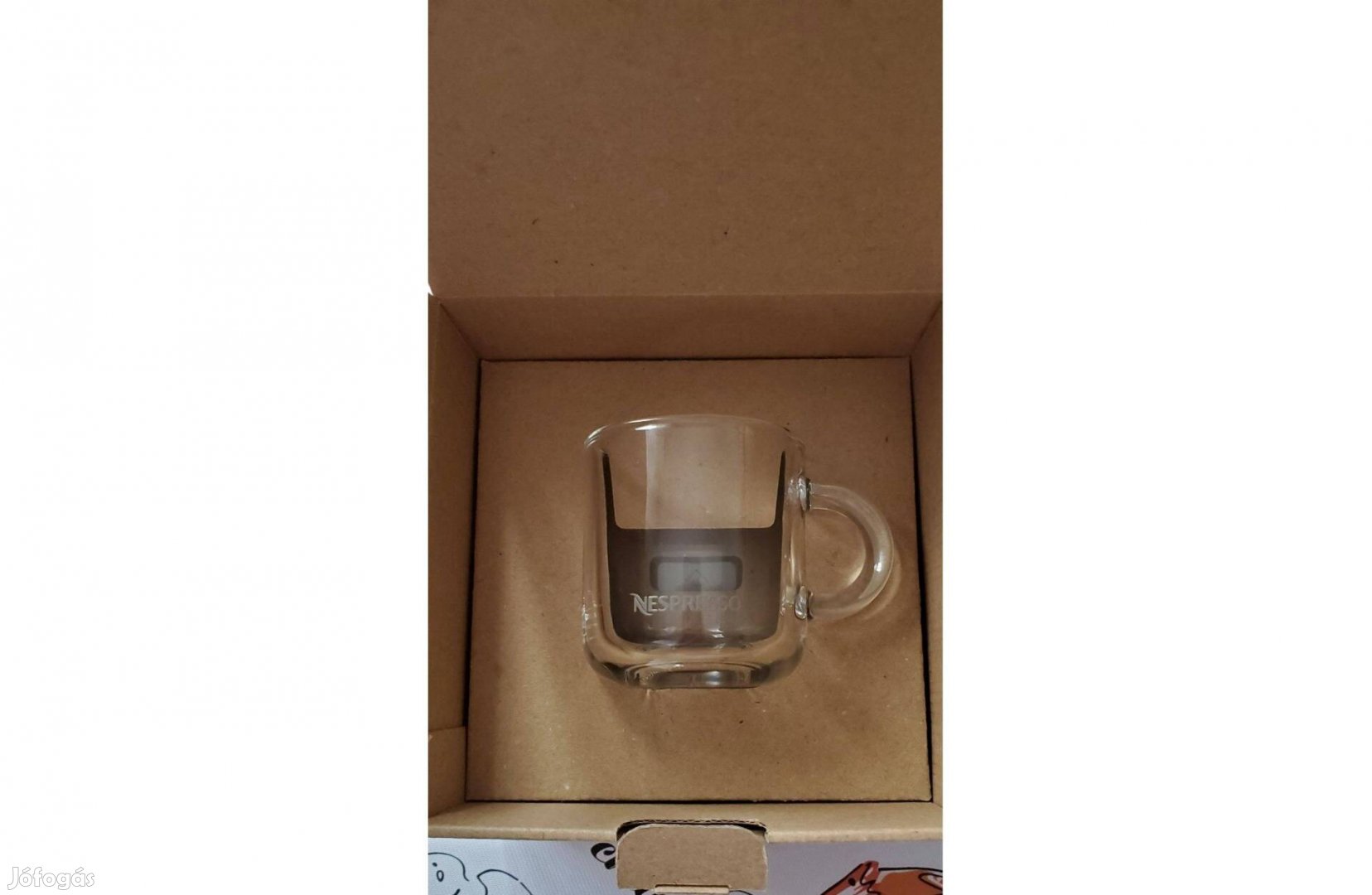 Nespresso Vertuo üvegpohár alátéttel