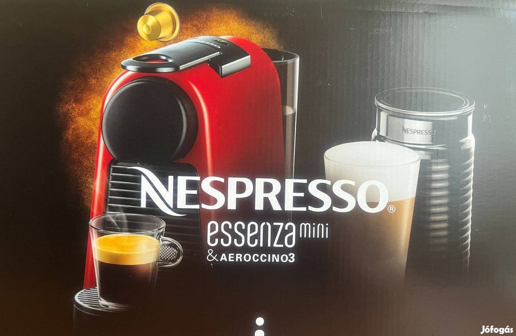 Nespresso essenza mini kávéfőző + Aeroccino3 tejhabosító