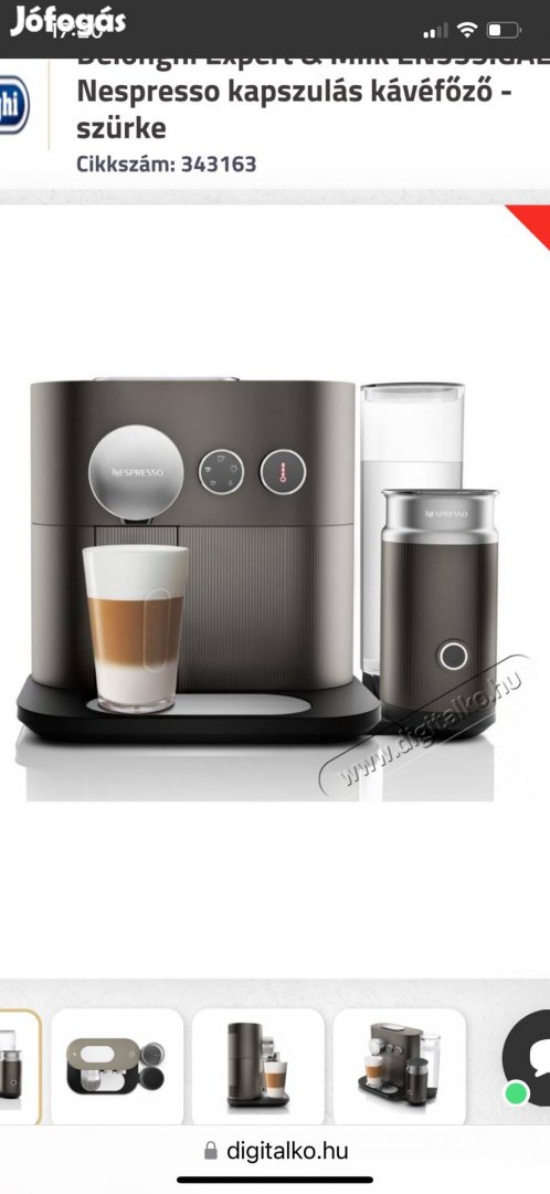 Nespresso smart Kávégép eladó 