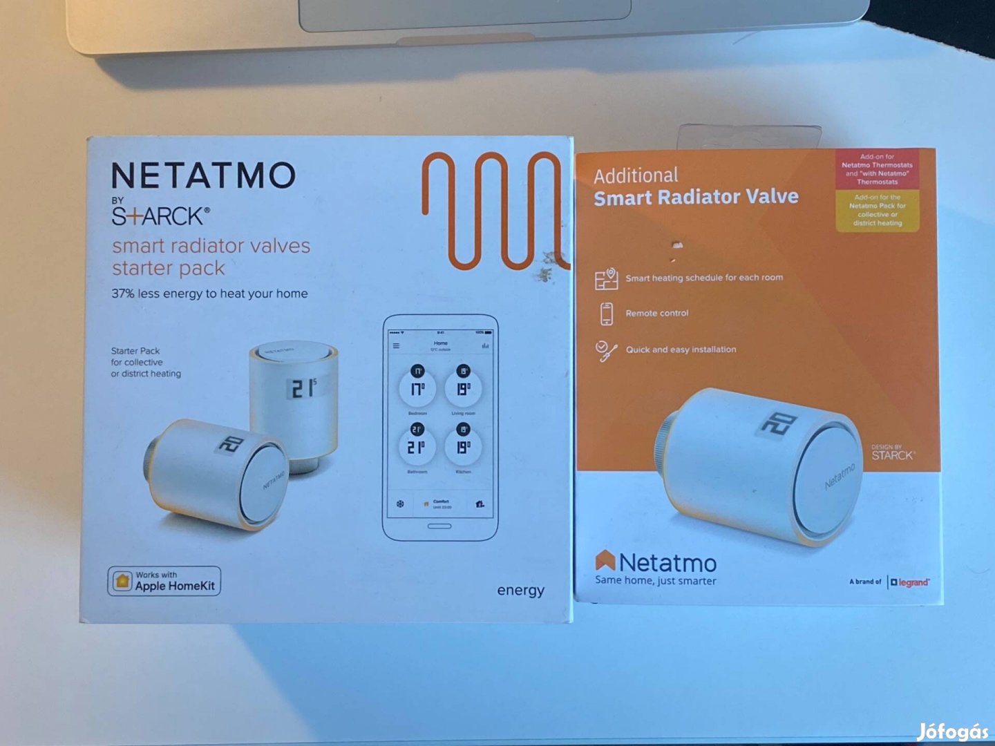 Netatmo - Legrand energiatakarékos központi fűtés radiátor termosztát