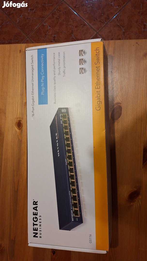 Netgear 16 port gigabit switch - új!!!