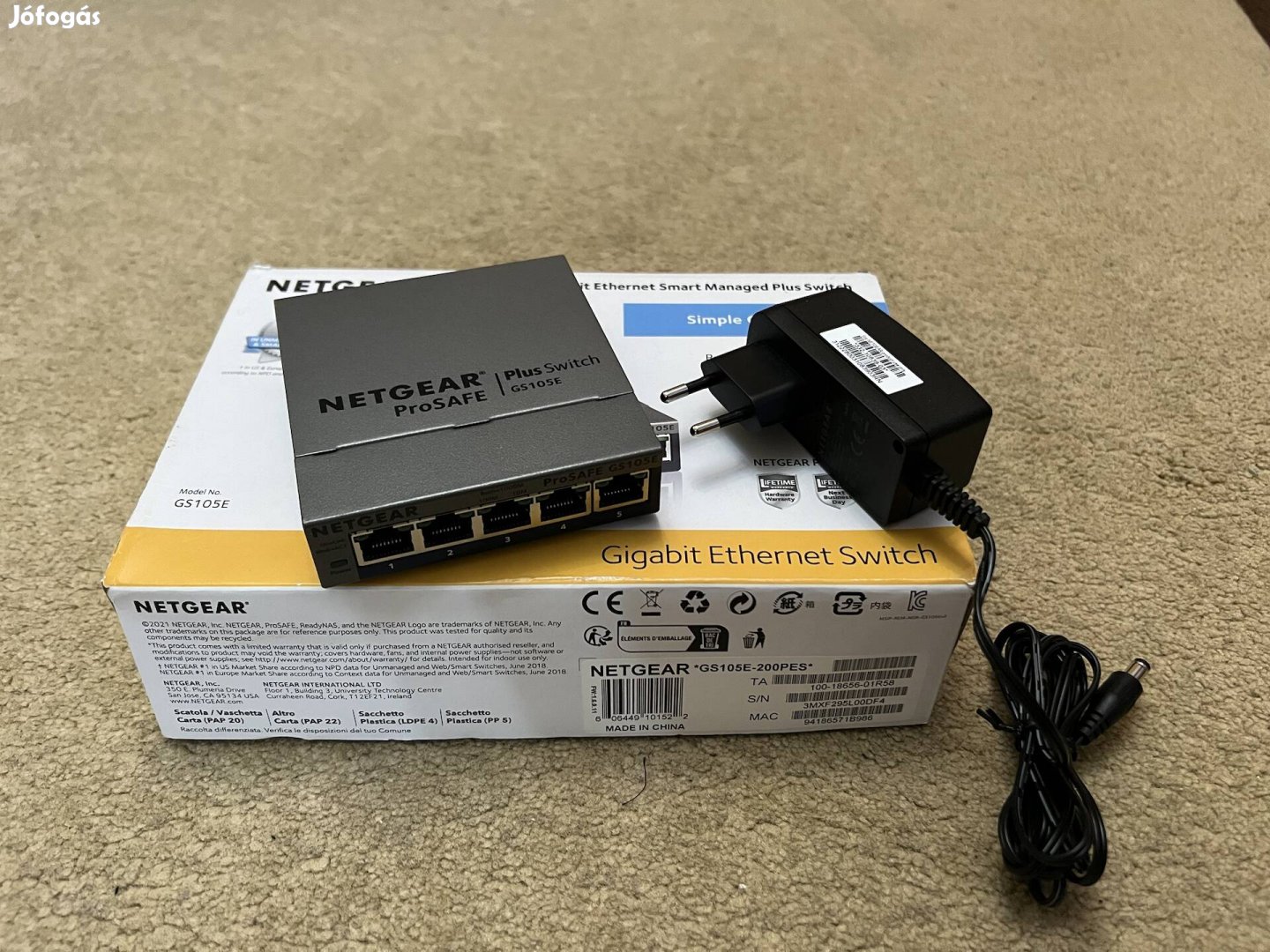 Netgear GS 105E smart managed plus switch