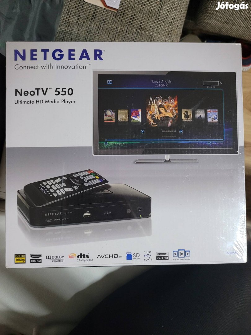 Netgear Neotv 550 Ultimate HD multimédia lejátszó új állapotú 