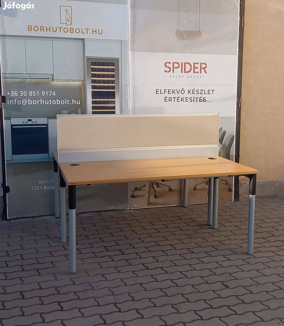 Neudörfler íróasztal sziget, munkaállomás, 2 személyes - használt