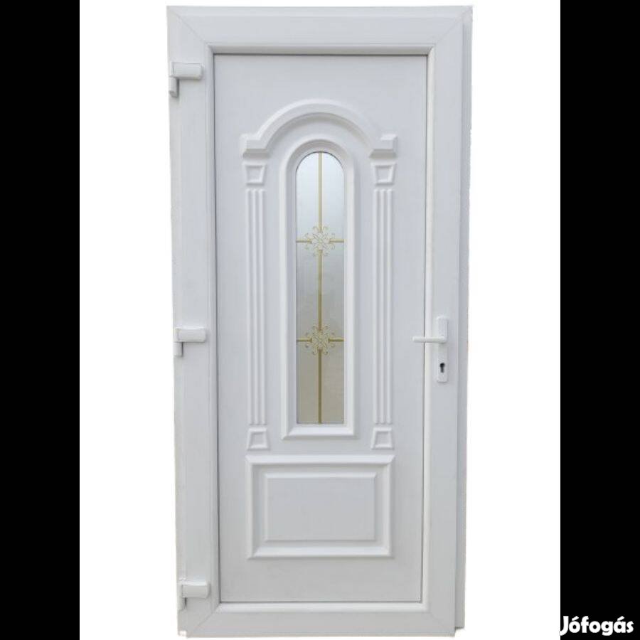 New 21 - Műanyag Bejárati ajtó / fehér / 98x208 /