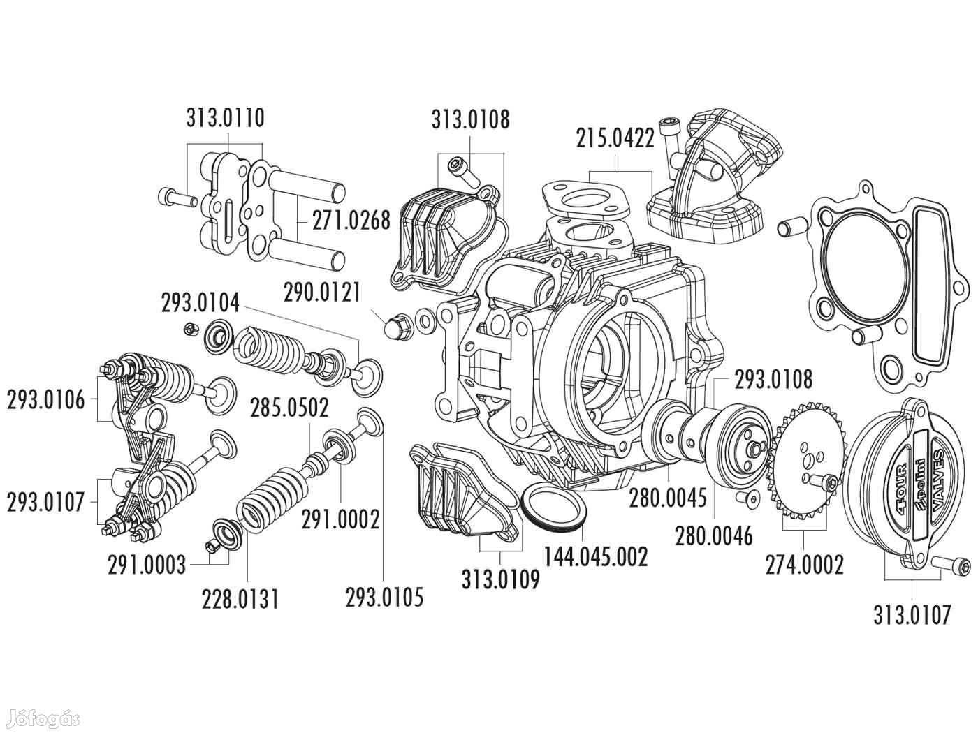 New Cam Főtengely Xp4 4 Valves