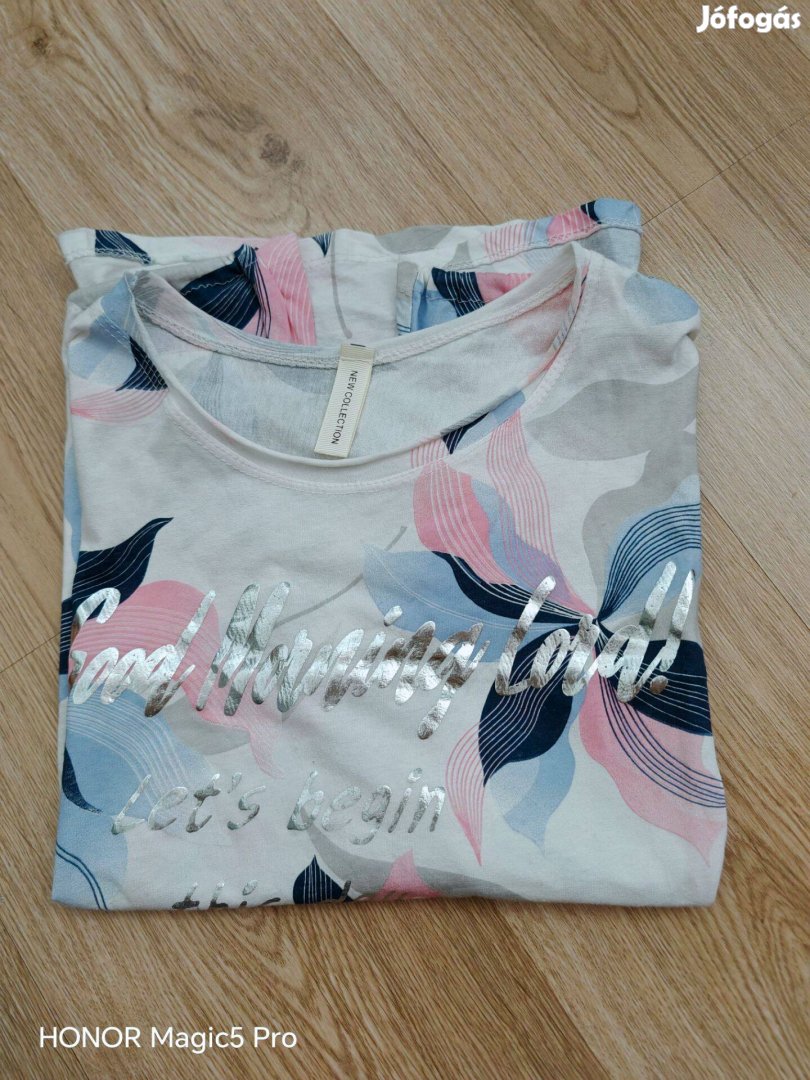 New Coll. pasztell pamut női rövidujjú