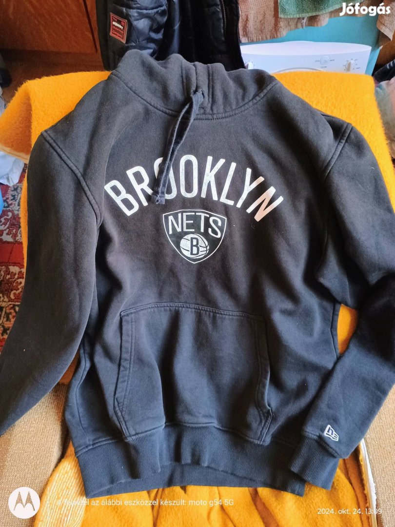 New Era Brooklyn Nets eredeti kapucnis pulóver!!