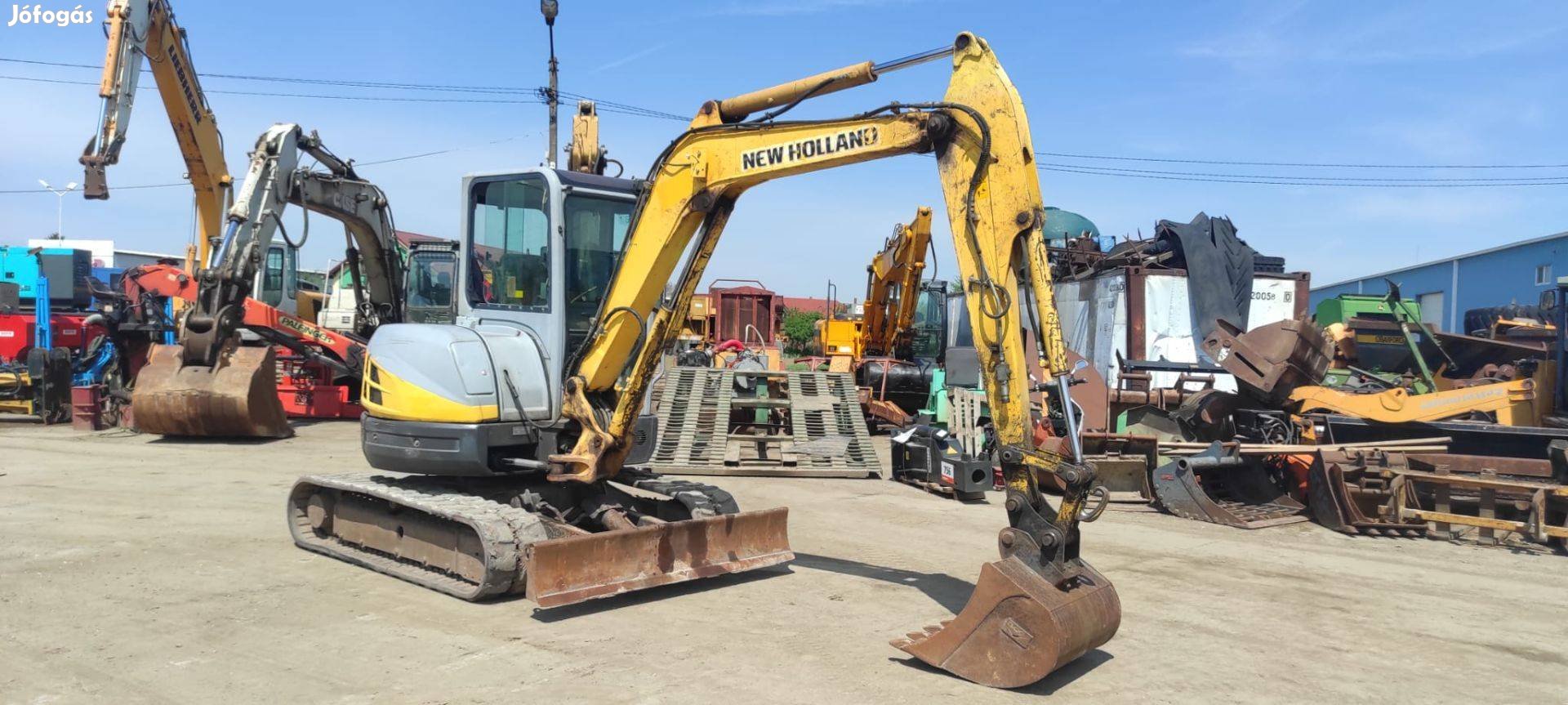 New Holland E50.2C gumihevederes kotró