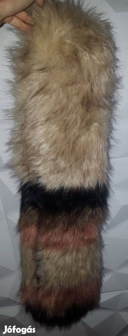 New Look különleges színes vegán szőrme műszőrme meleg sál