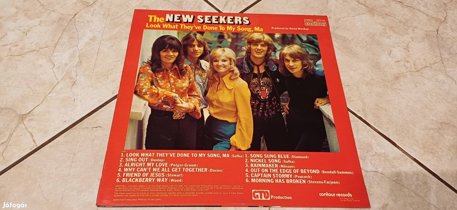 New Seekers bakelit hanglemez