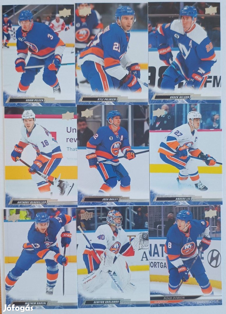 New York Islanders NHL kártyák Barzal Lee Pelech