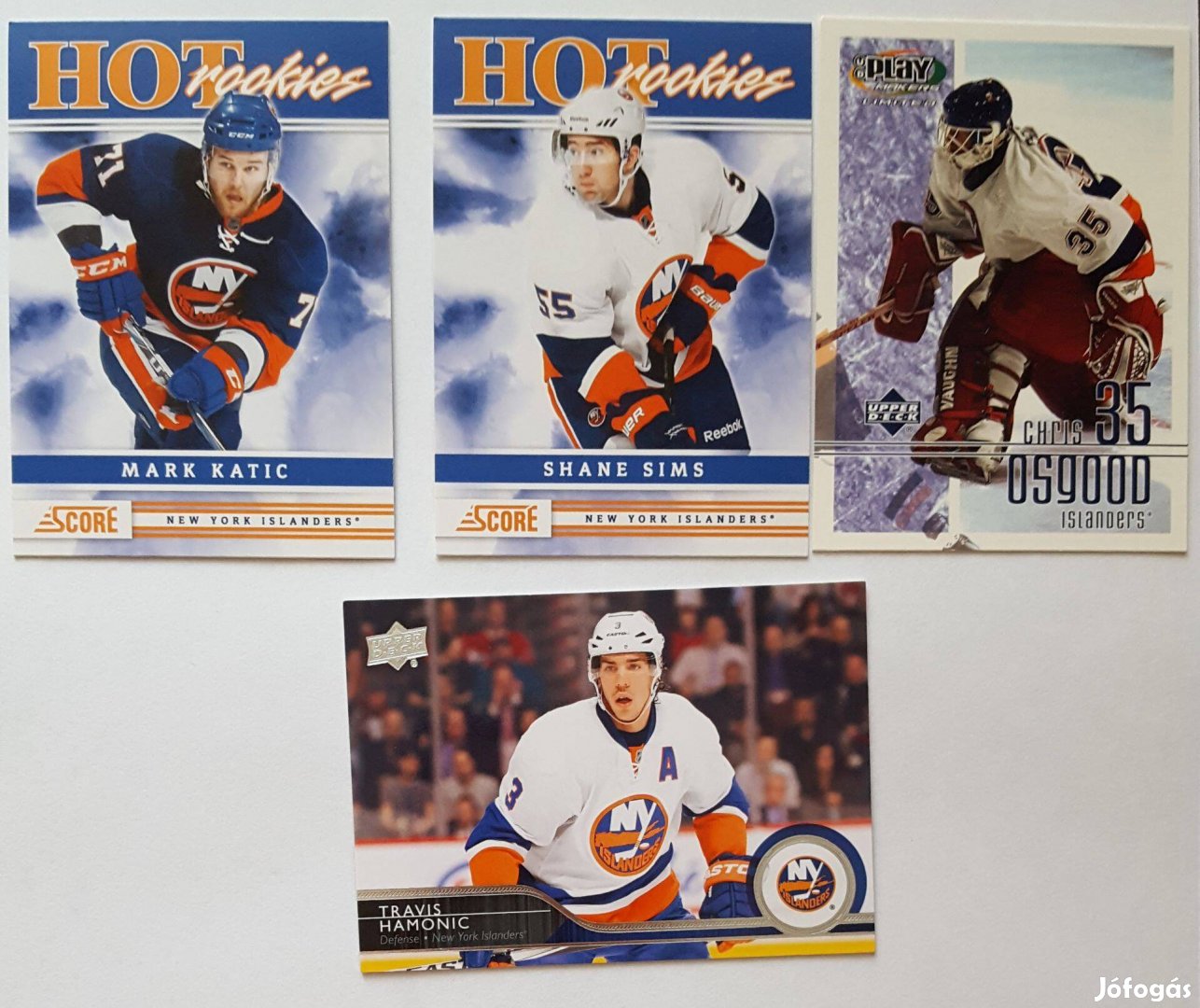 New York islanders NHL kártyák hoki Hamonic Peca Palffy Bertuzzi