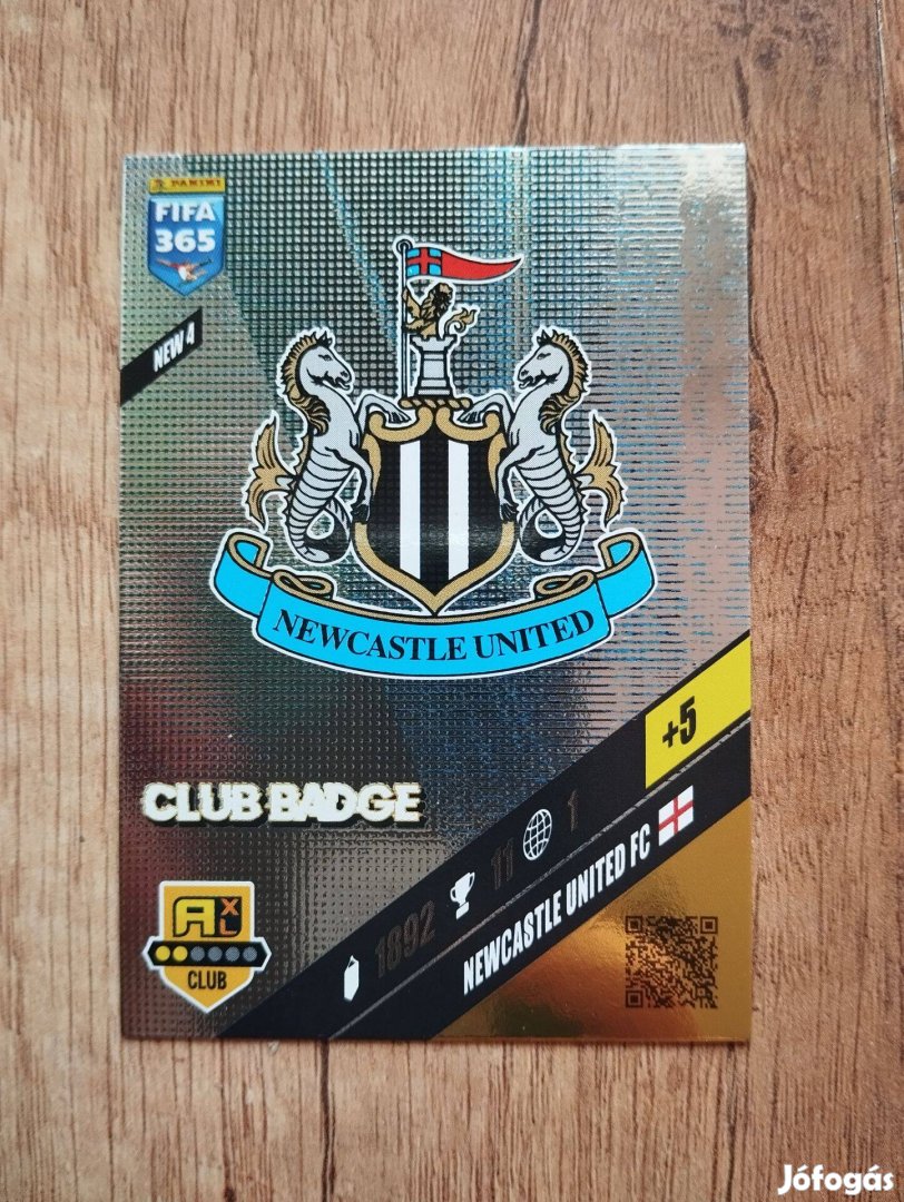 Newcastle FIFA 365 2024 Club Badge Címer Logo focis kártya