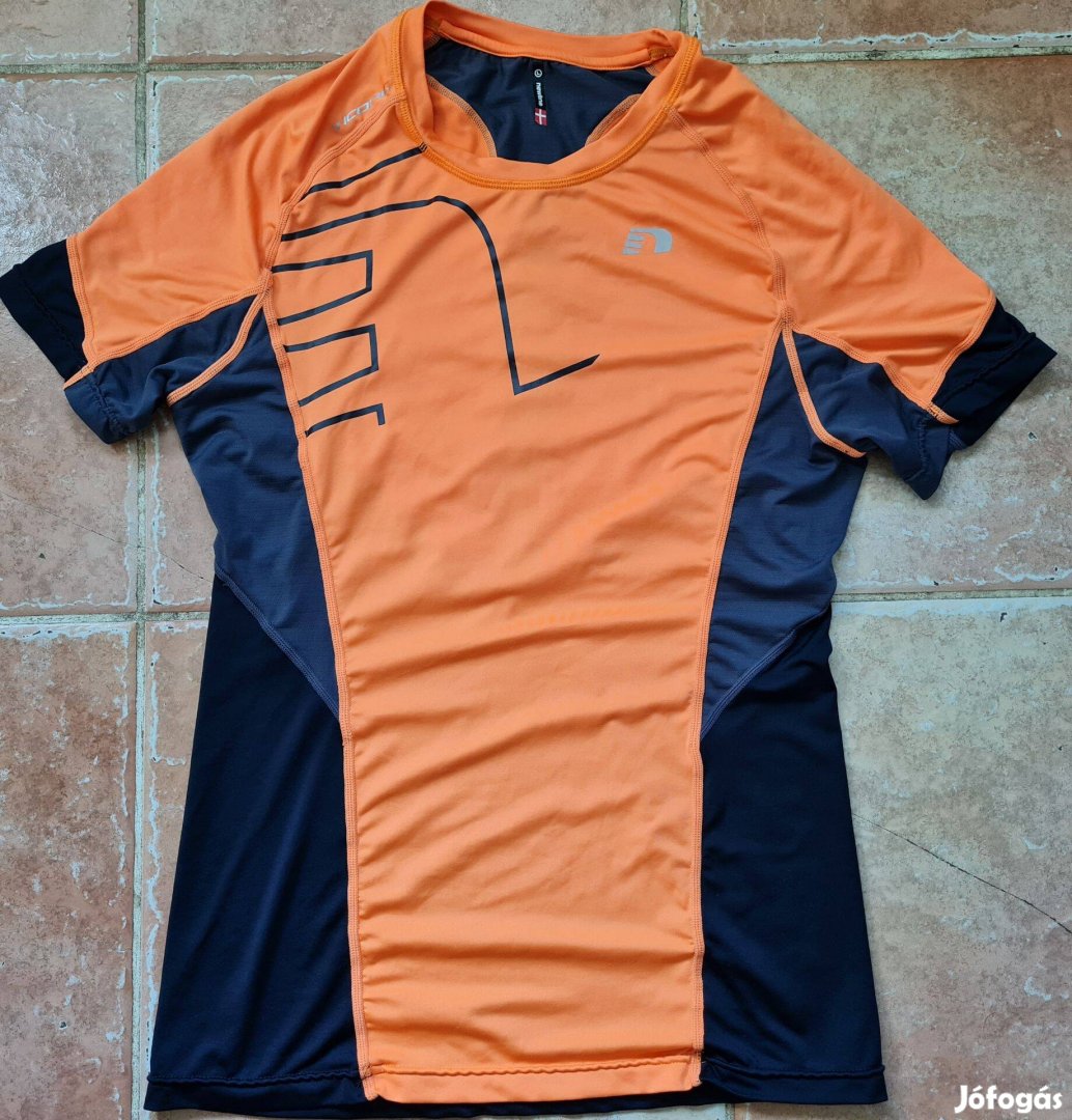 Newline Iconic fényvisszaverő narancssárga rövidujjú futómez L