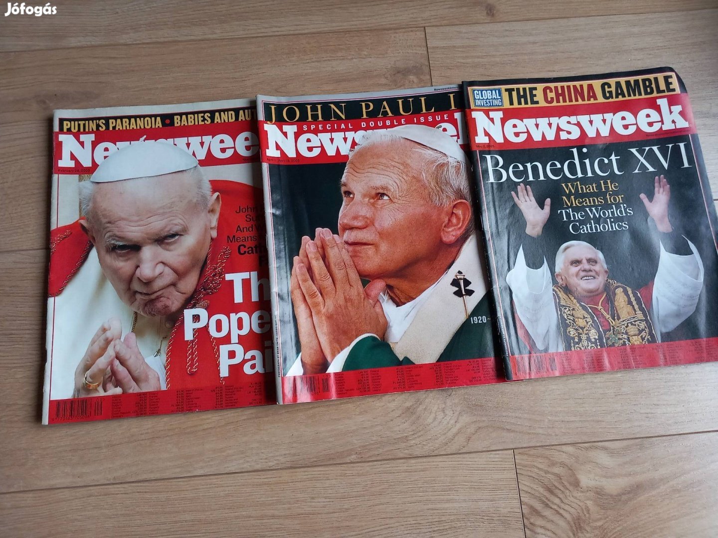 Newsweek pápa címlap újsag
