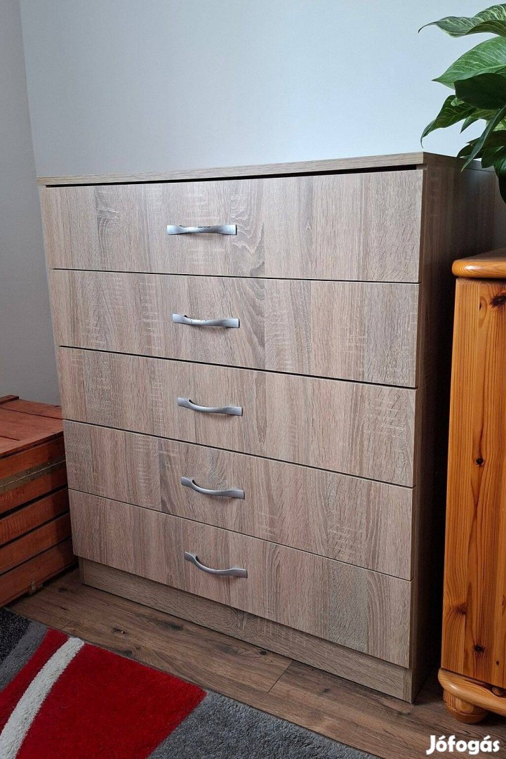 Nexia sonoma tölgy 5 fiókos komód