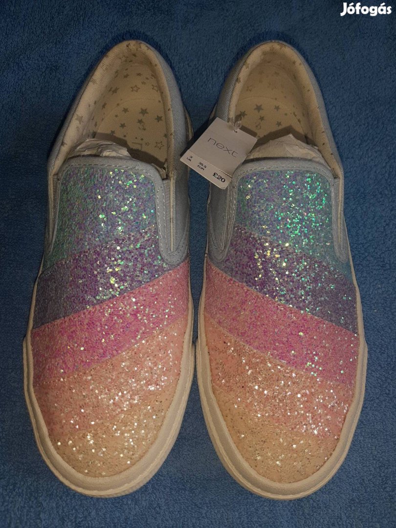 Next 35,5-es csillámos színes új cipő