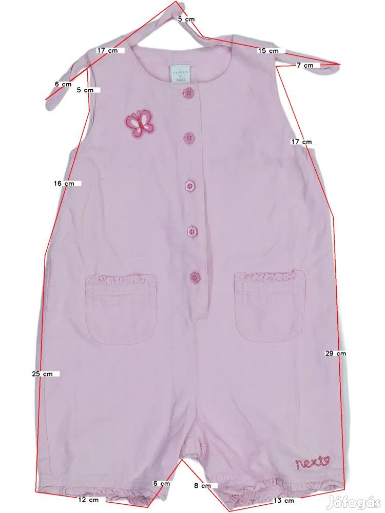 Next Használt (keveset használt) Lány Playsuit / Jumpsuit (Méret: 80)
