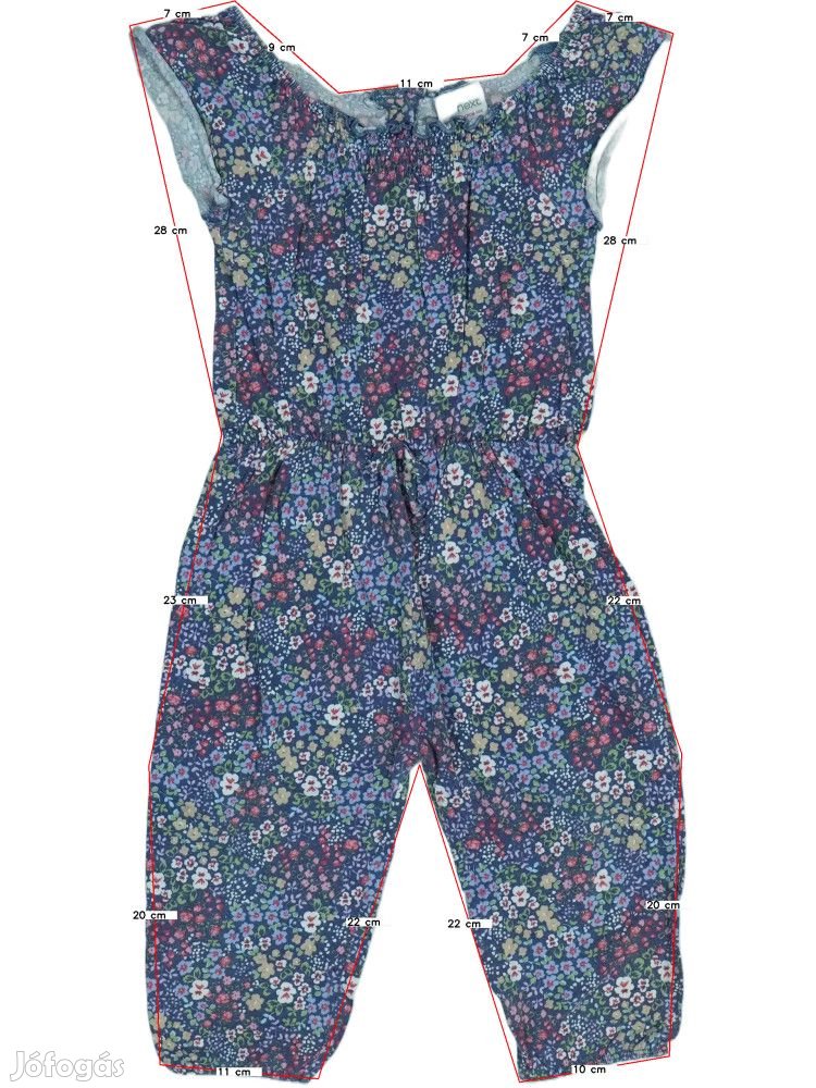 Next Használt (keveset használt) Lány Playsuit / Jumpsuit (Méret: 92)