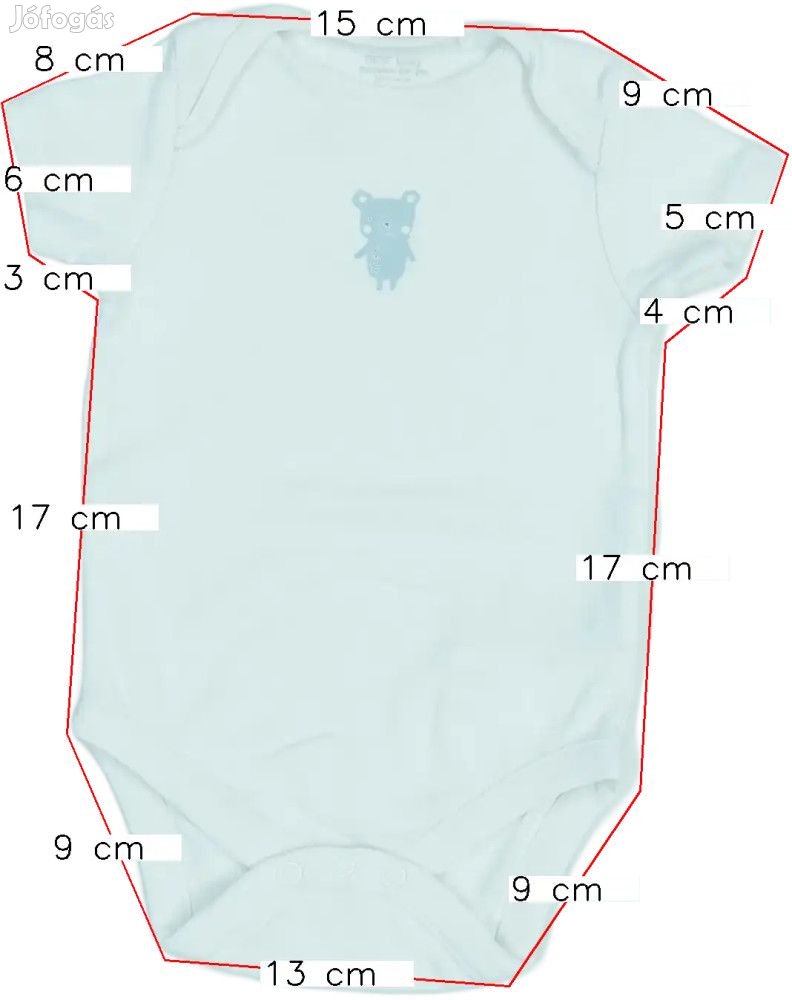 Next Használt (újszerű) Fiú Rövid ujjú / ujjatlan body (Méret: 68)