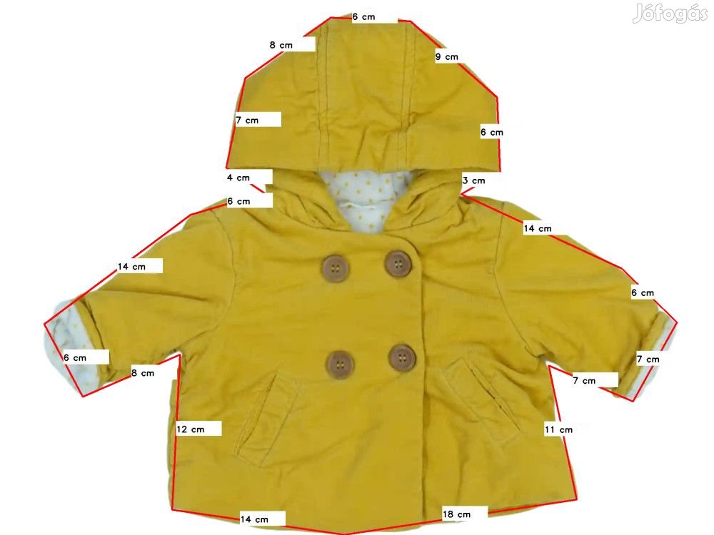 Next Használt (újszerű) Lány Baby kocsikabát (Méret: 56)