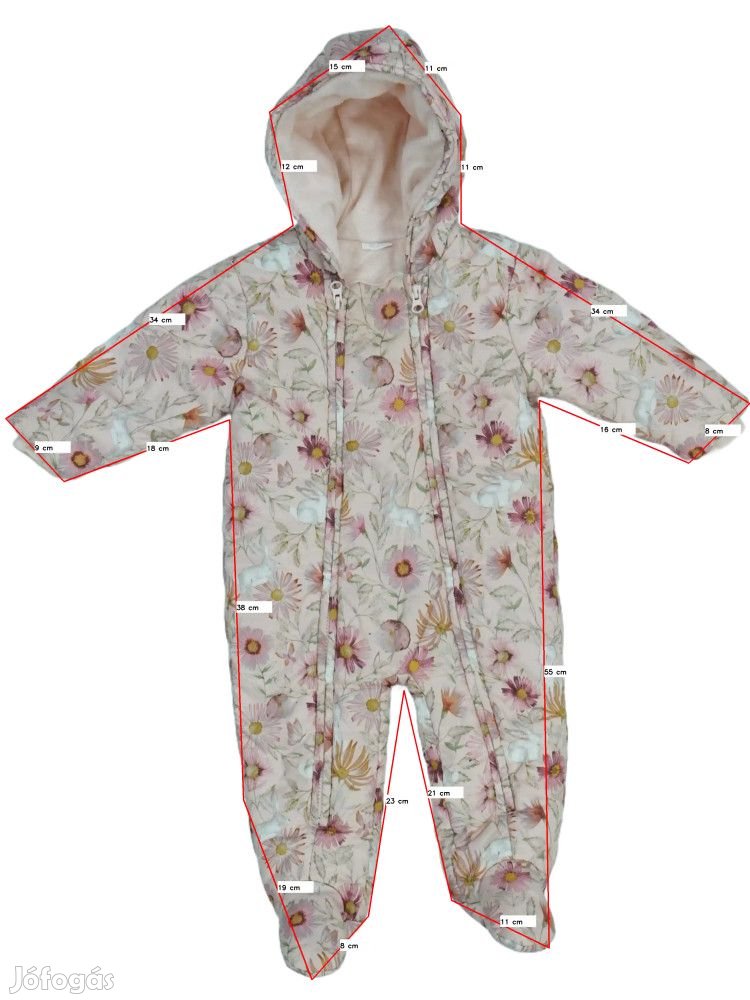 Next Használt (újszerű) Lány Baby overál (Méret: 80)