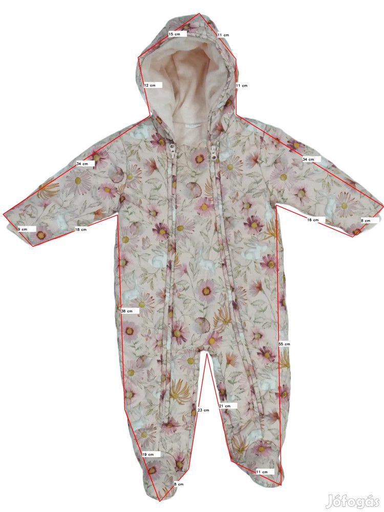 Next Használt (újszerű) Lány Baby overál (Méret: 80)