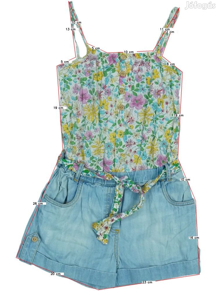 Next Használt (újszerű) Lány Playsuit / Jumpsuit (Méret: 122)