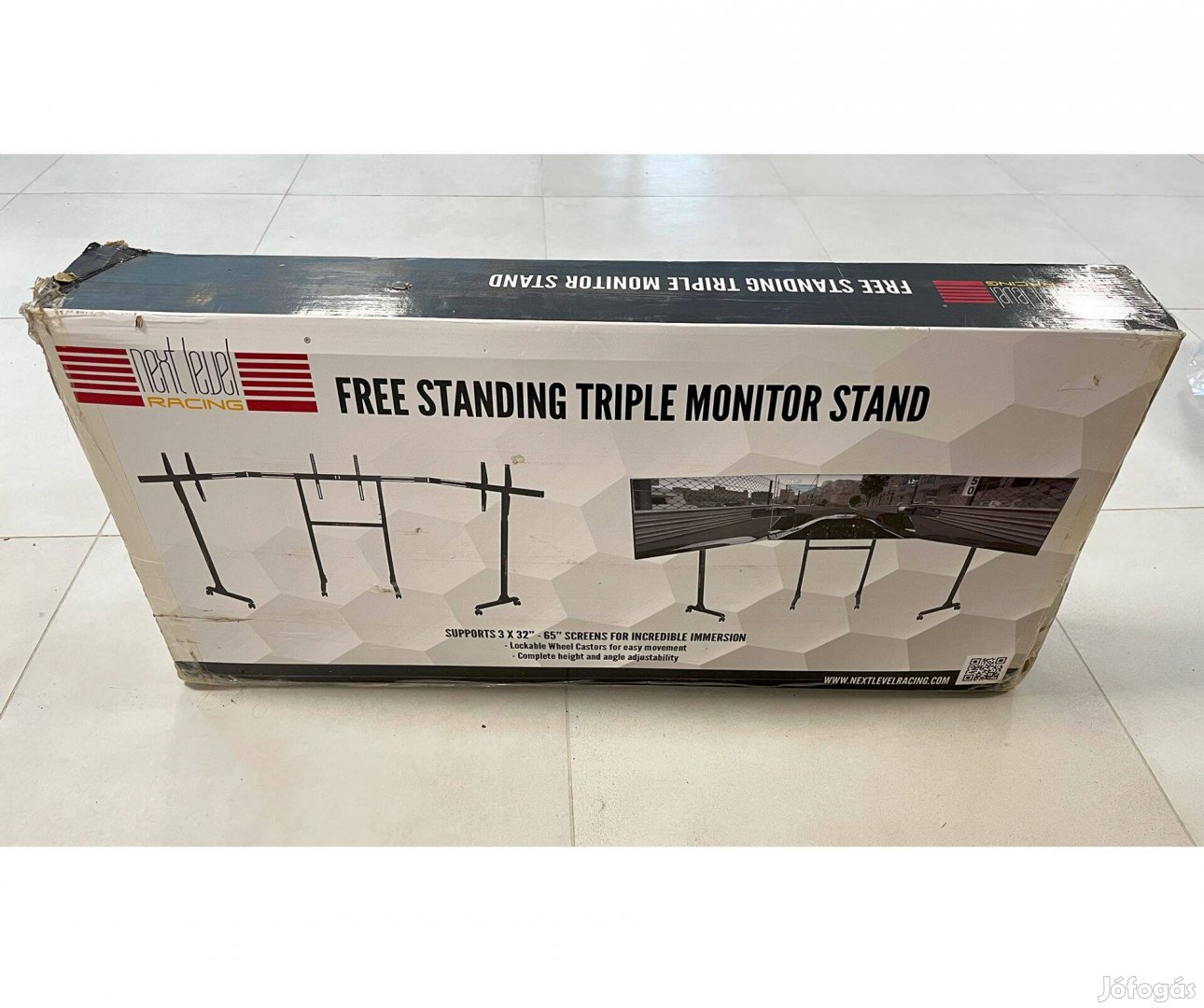Next Level Racing Free Standing Triple Monitor Stand (új, bontatlan)