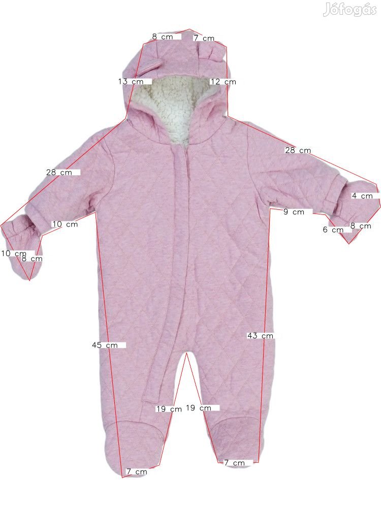 Next Új (címke nélküli) Lány Baby overál (Méret: 62)
