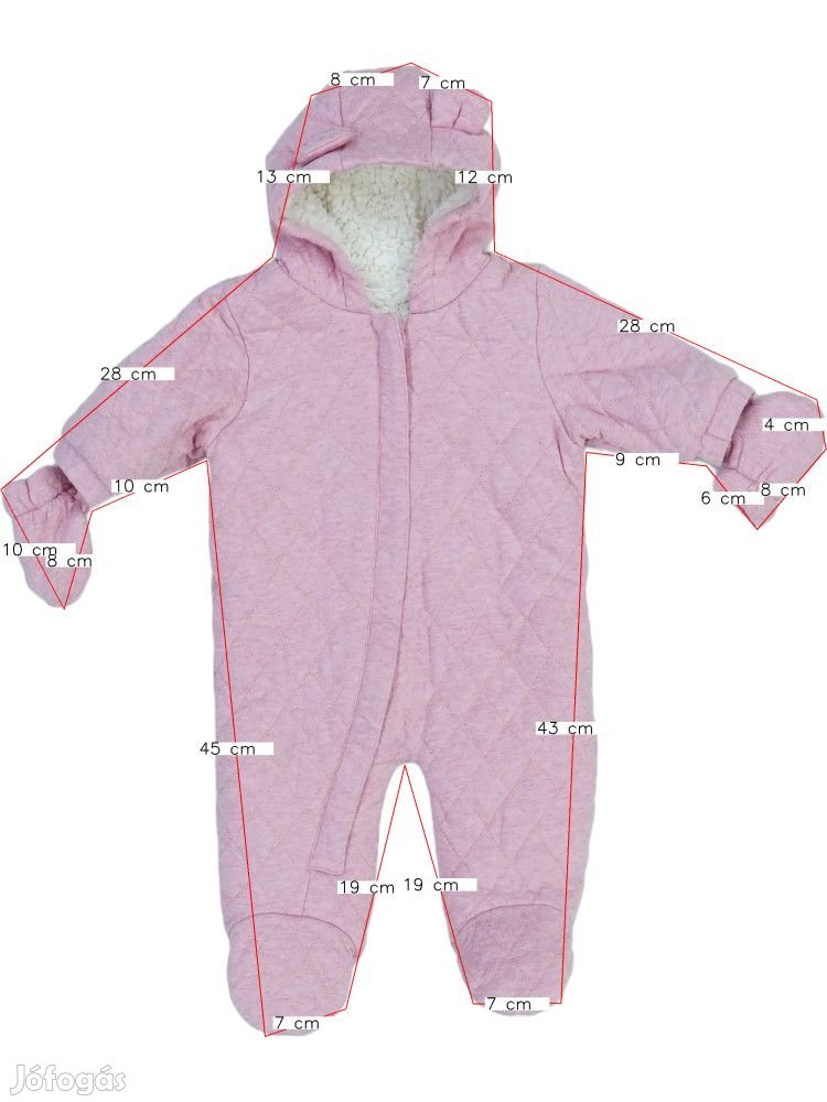 Next Új (címke nélküli) Lány Baby overál (Méret: 62)