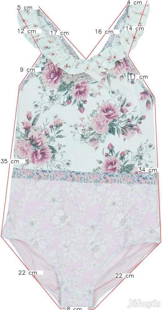 Next Új (címkés) Lány Fürdőruha (Méret: 170)