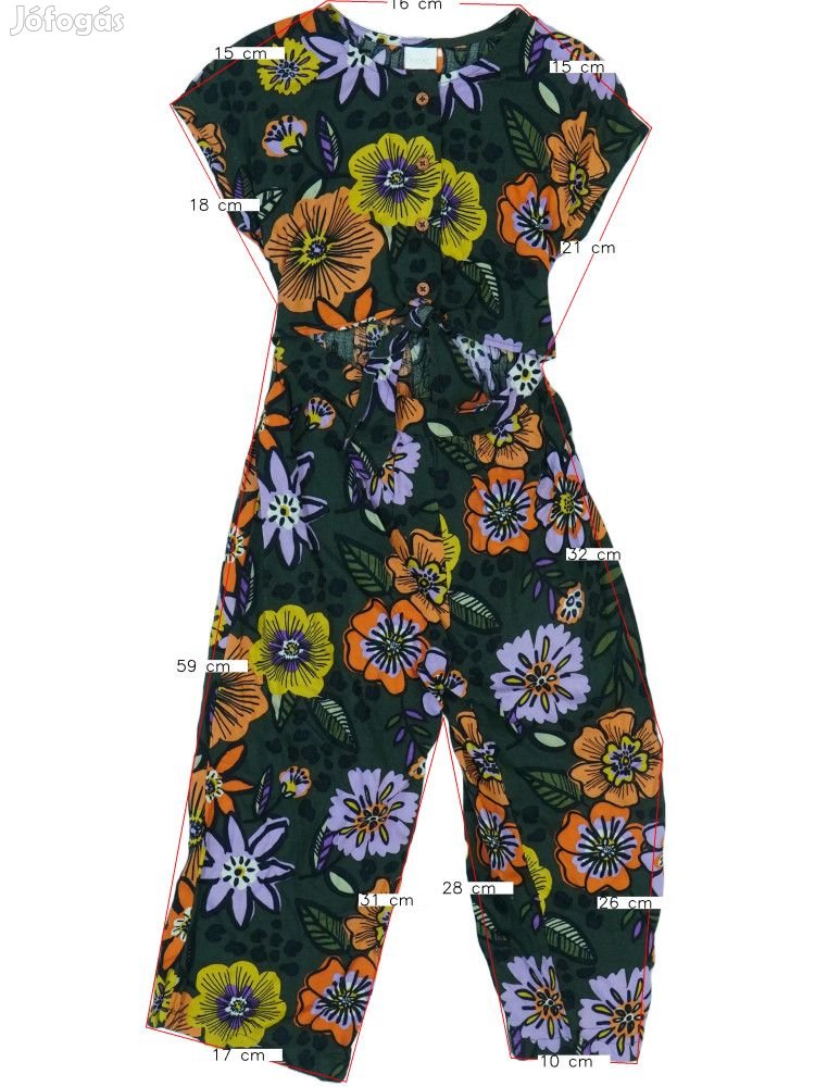 Next Új (címkés) Lány Playsuit / Jumpsuit (Méret: 104)